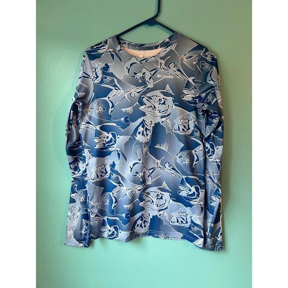 Columbia SPF Long Sleeve Shirts kids boys size XL 18-20 - 2 SHIRTS Like New! - Picture 3 of 10